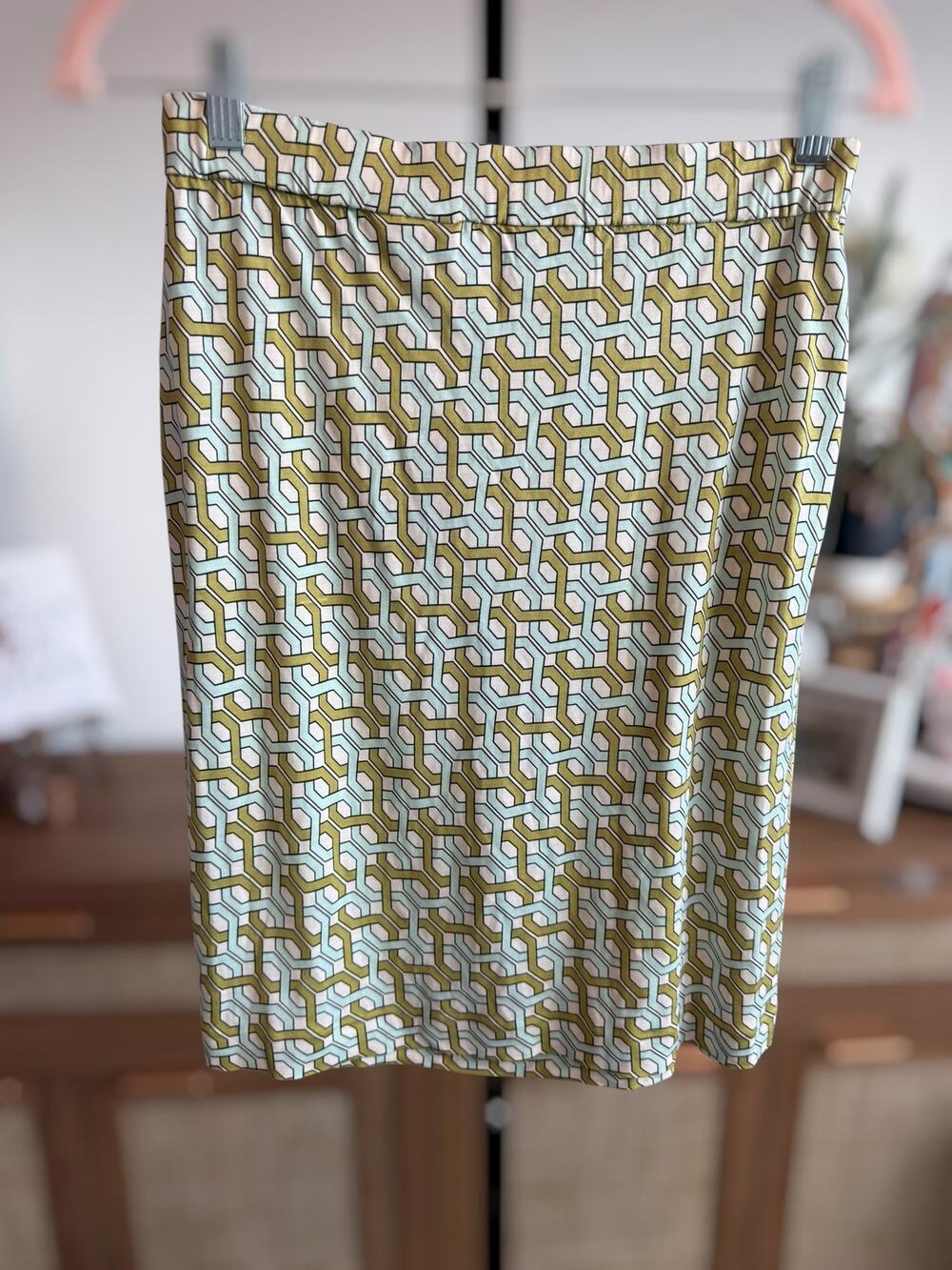 NWT Tommy Bahama Rainforest Geometric A-Line Mini Skirt Green Women's XS (2)